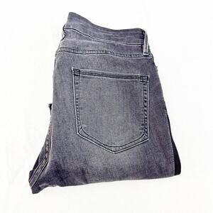 Good American Good Legs Striped Black Denim Jeans GLSS452T Black 018 Size 8 / 29